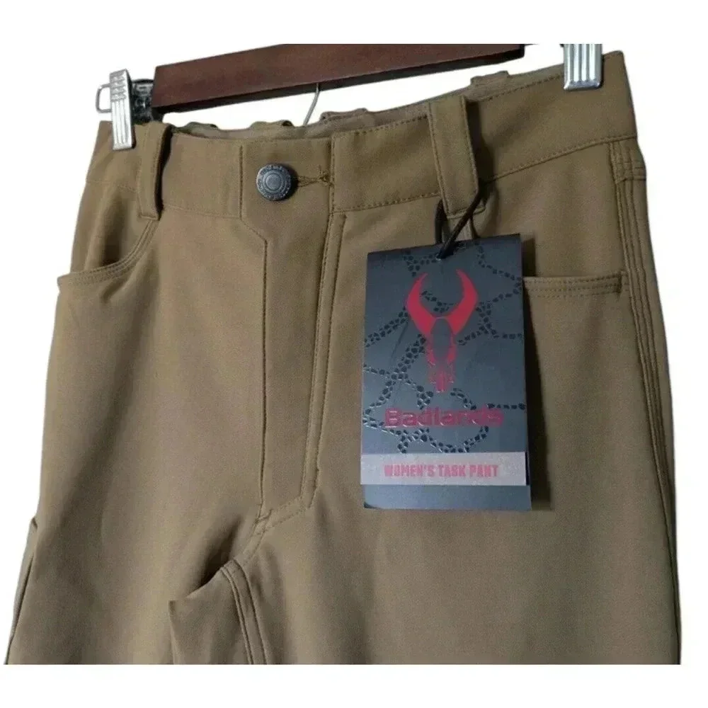Badlands Earth Brown Tan Task Pants New Size XS Regular Inseam Workwear Stretch